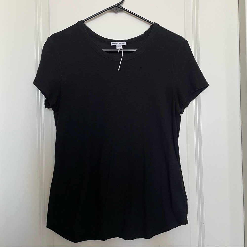 James Perse Black T Shirt Like New Sz: 3 L